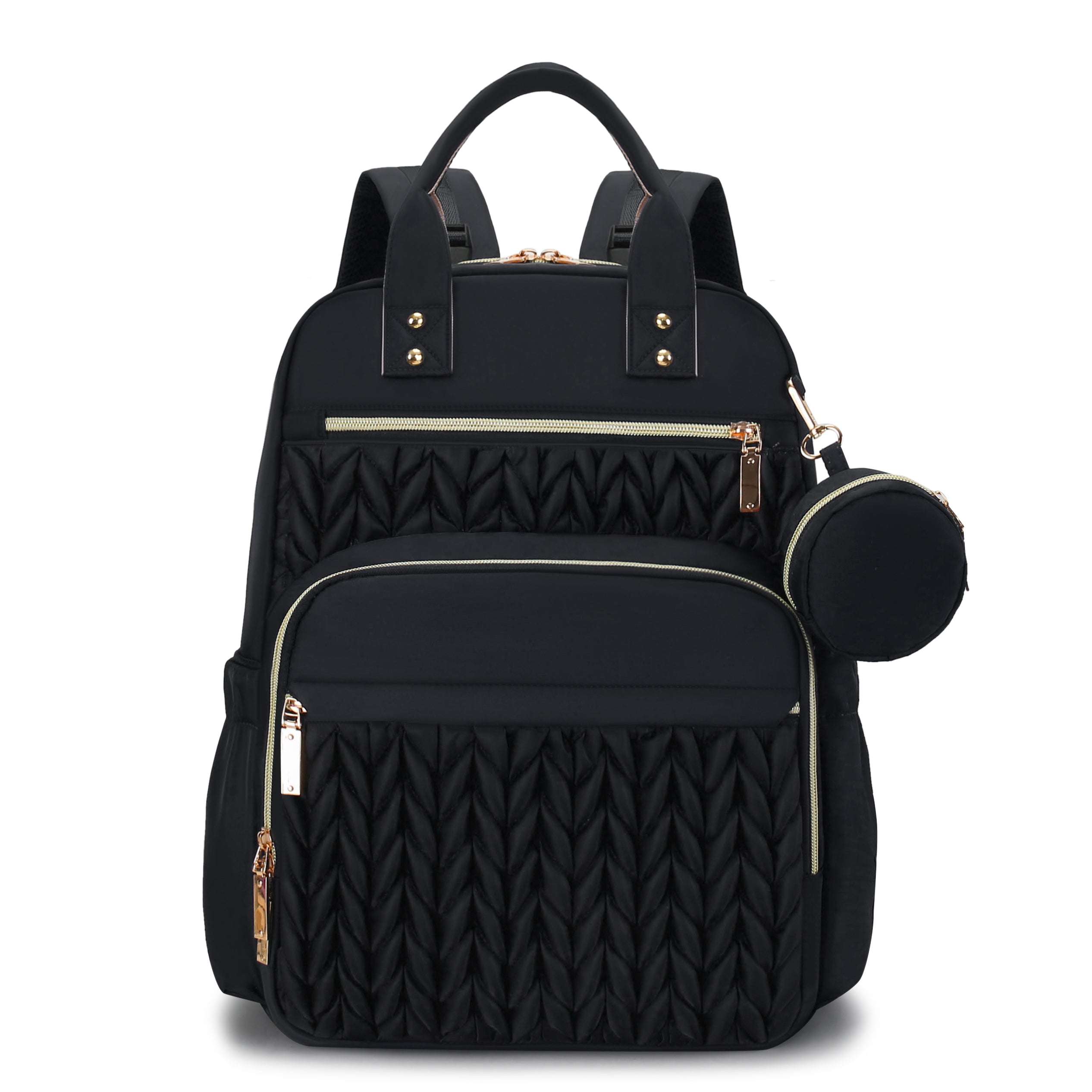 MomiEase Travel Diaper Bag Backpack - Black