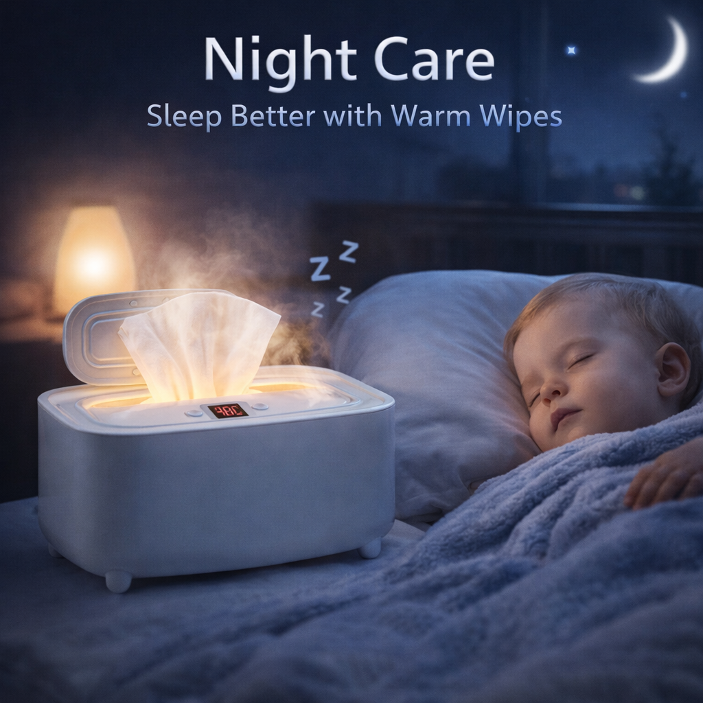MomiEase Baby Wipes Warmer with Adjustable Temperature & Night Light