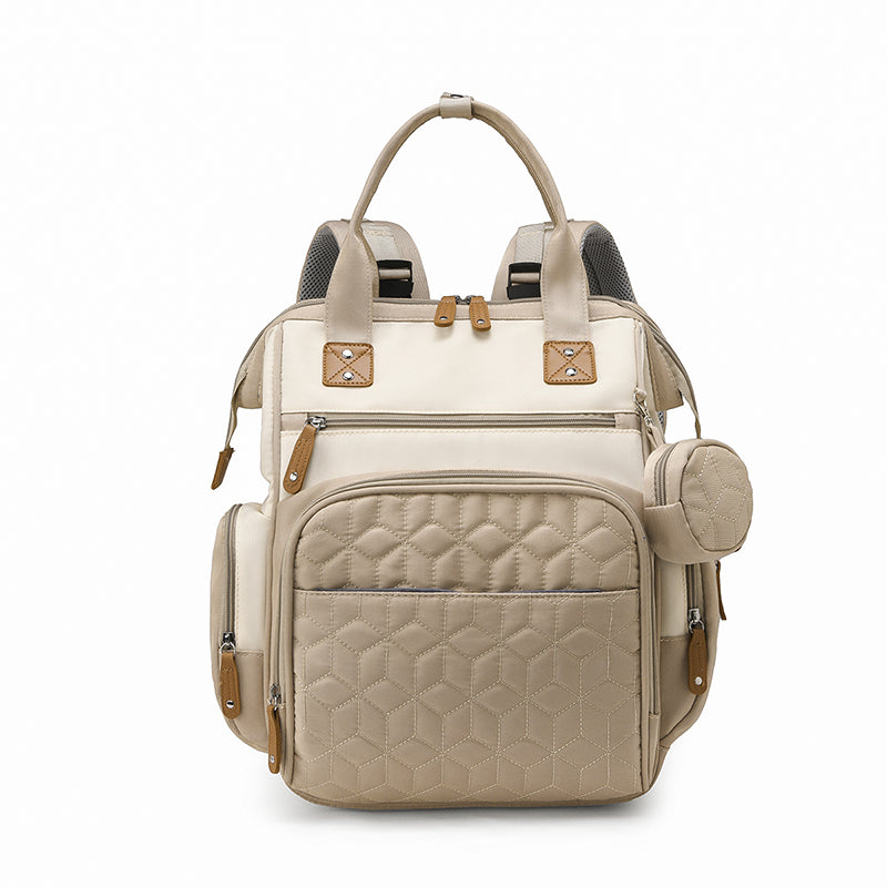 MomiEase 3-in-1 Diaper Bag Backpack - Beige